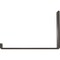 Ekena Millwork Steel Hanging Shelf Bracket, Hammered Gray 2"W x 10"D x 6 1/2"H BKTM02X10X06HSHGY - alternate 7
